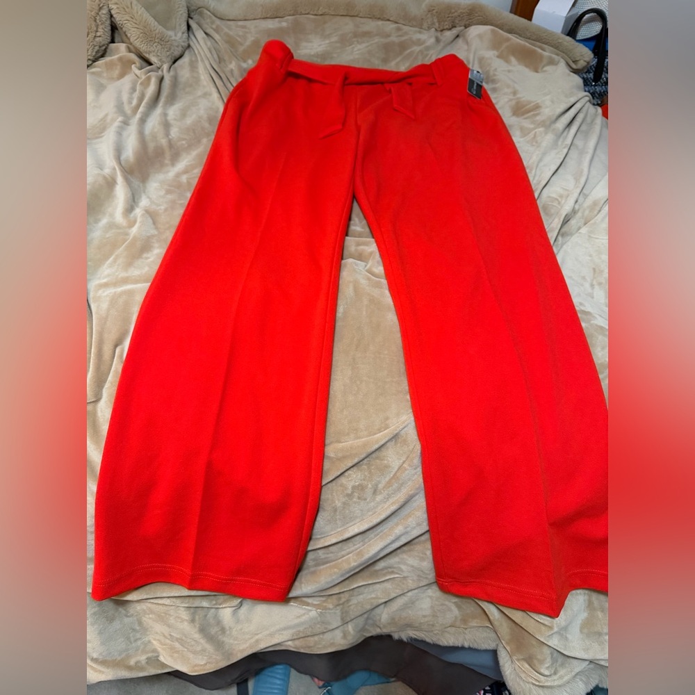 Soho Apparel Bold Tomato Red Pants XL NWT